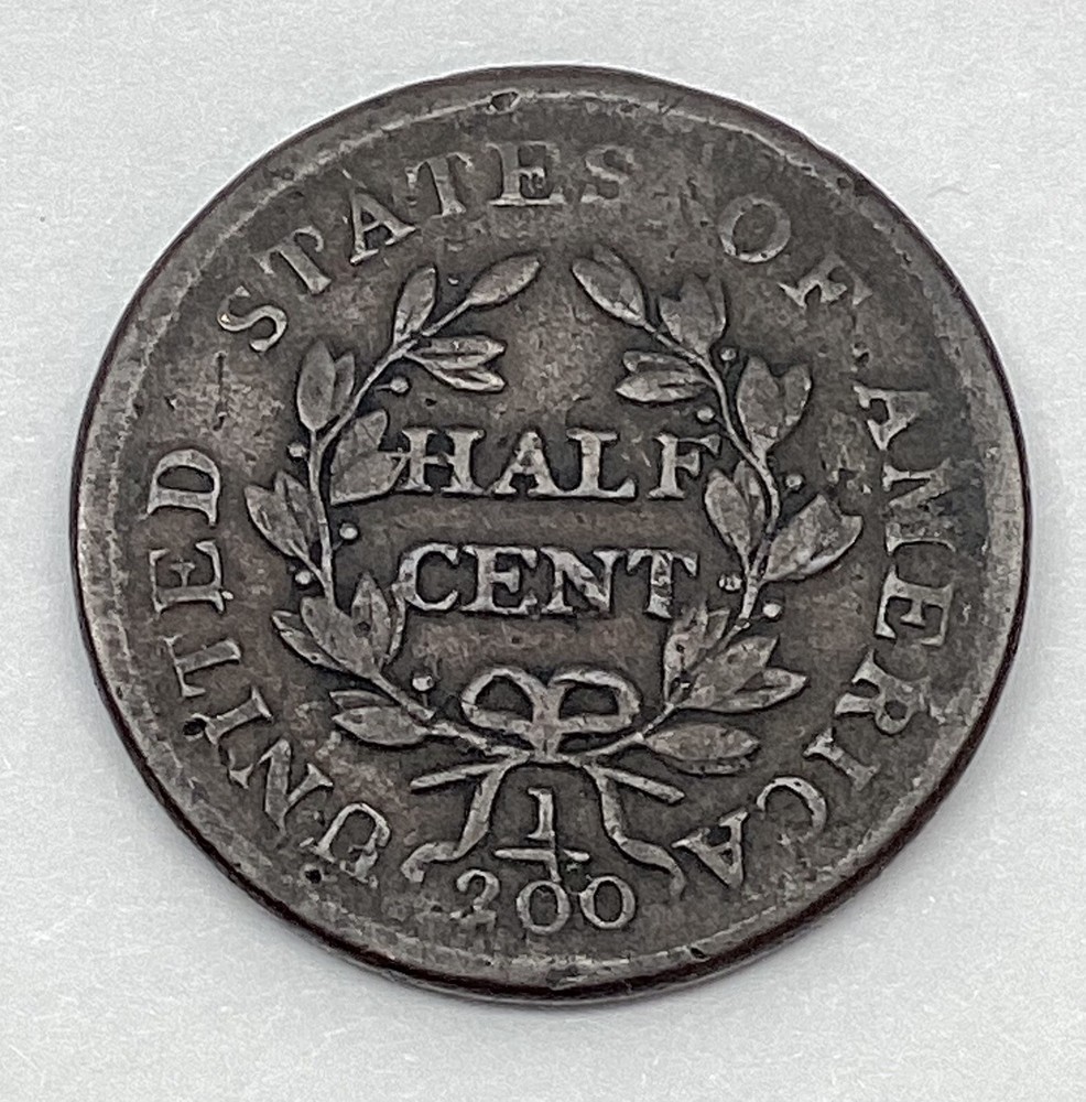 1804 Half Cent Crosslet 4 With Stems