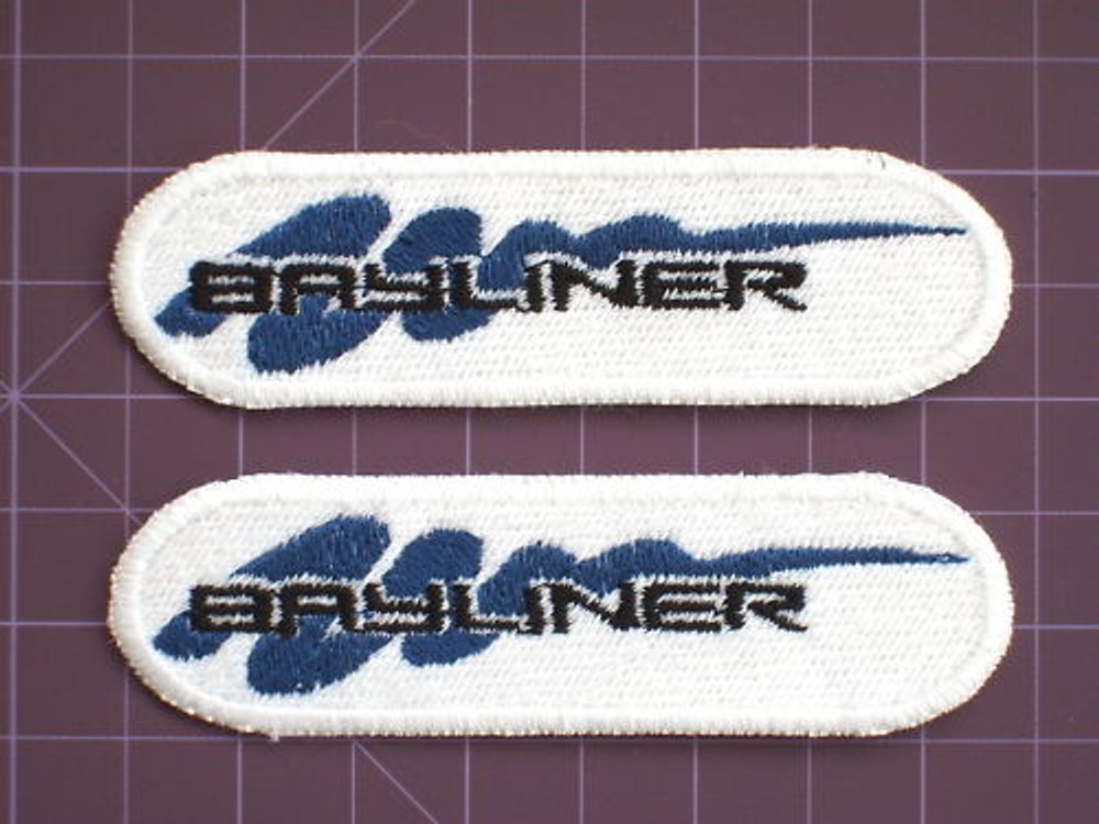 Bayliner Boat Embroidered Patch, pair