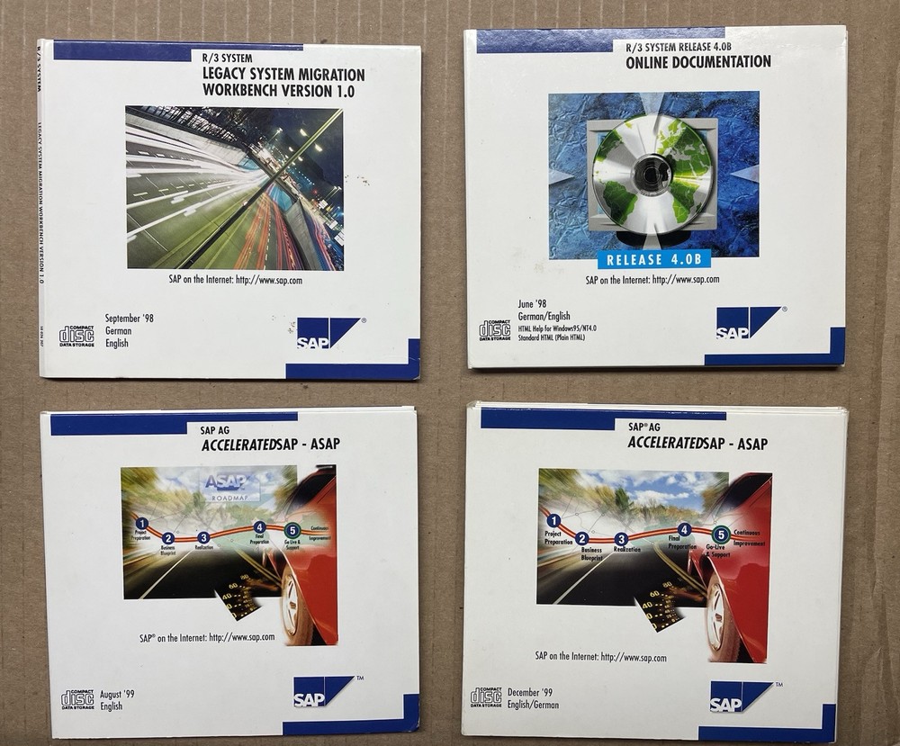 Vintage SAP Software Bundle - R/3 System - AcceleratedSAP