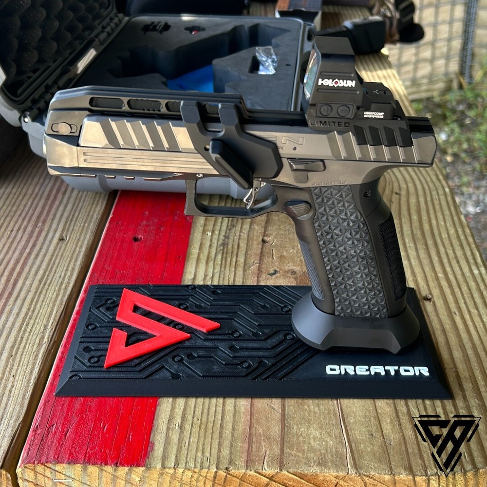 Laugo Arms Alien Creator Evolution Pistol Stand Display - Cortech Armory