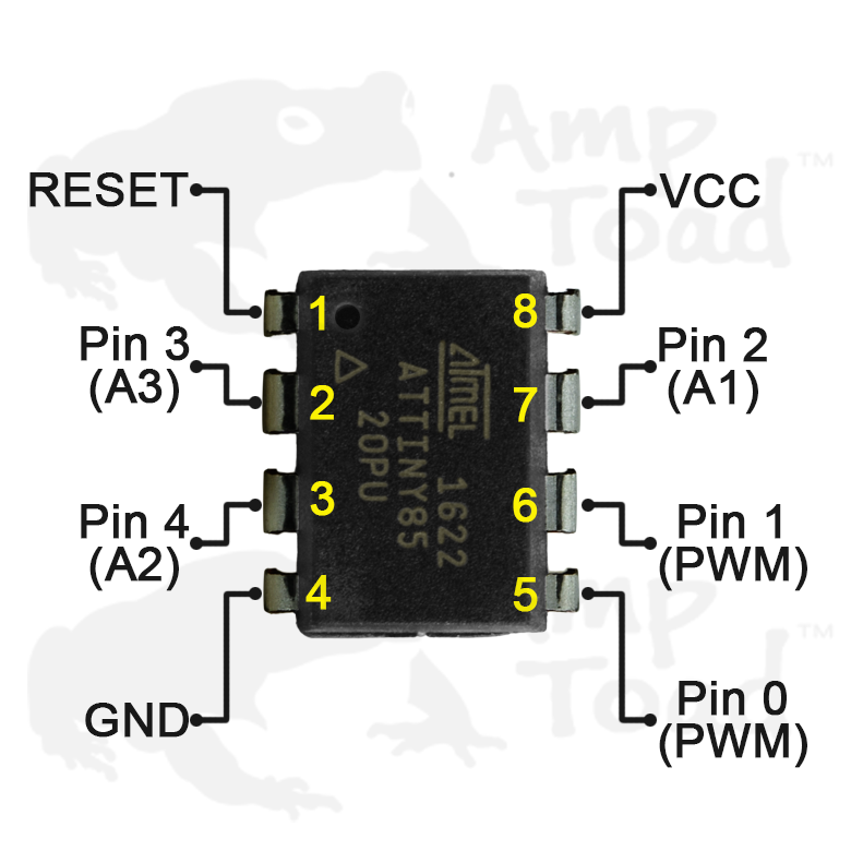 Atmel ATTiny85 with or without 8 Pin DIP Socket