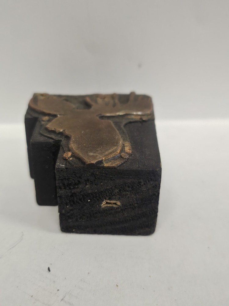 Printing Letterpress Printer Type Block Moose Print Cut