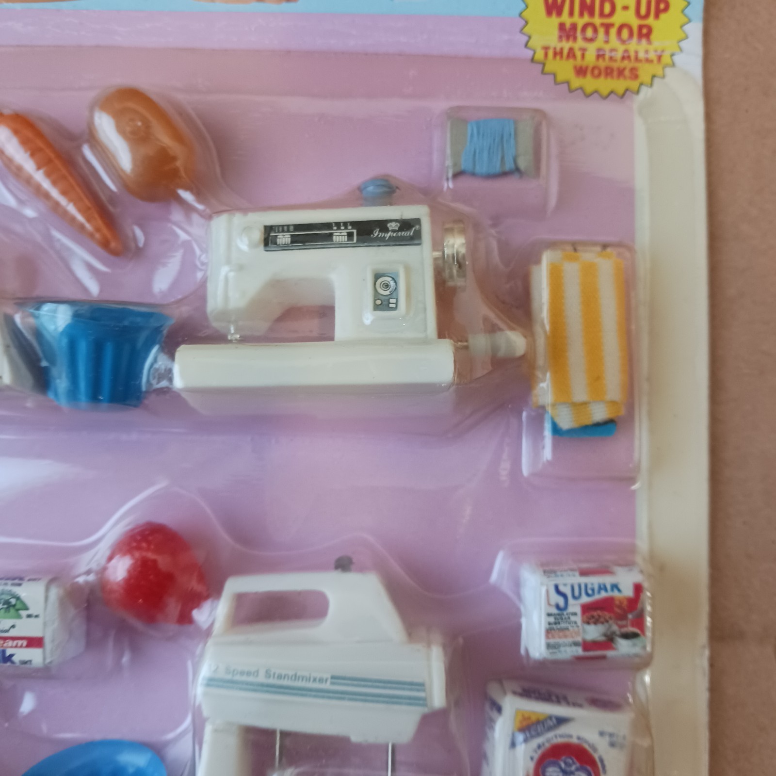 Vintage 1988 NOS Imperial Toy Corp. Mini Wind-Up Home Appliances Collection 6839