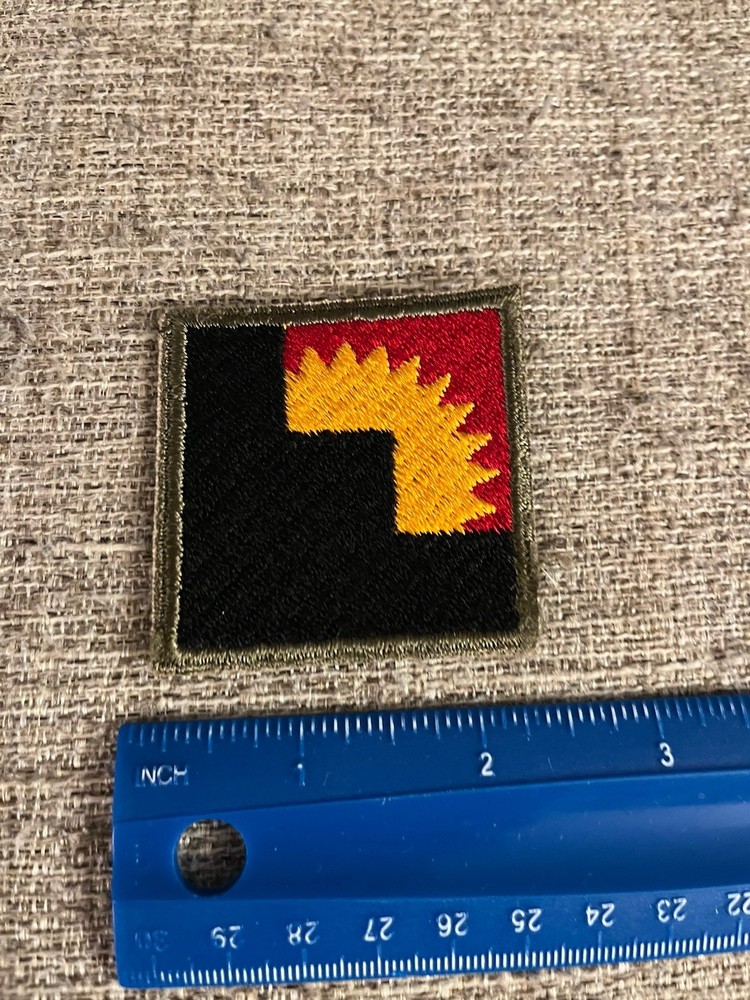 WWII Western Defense Command Army Patch Pacific Black Red Sun