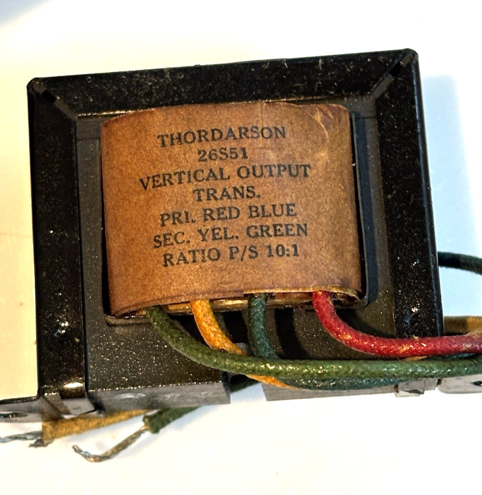 Vintage Thordarson 26S51 Vertical Output Transformer USED