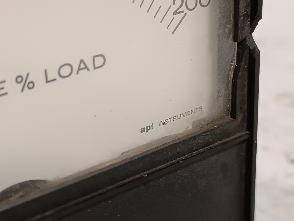 API Instruments 447-13 606 Spindle % Load Panel Meter 0-200 Range