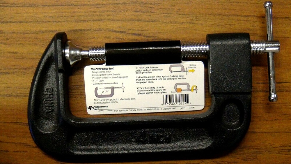4-Inch Quick Release C-Clamp Performance W284