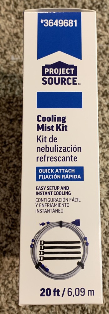 Project Source Cooling Mist Kit Quick Attach Simple Hose Setup NEW #3649681