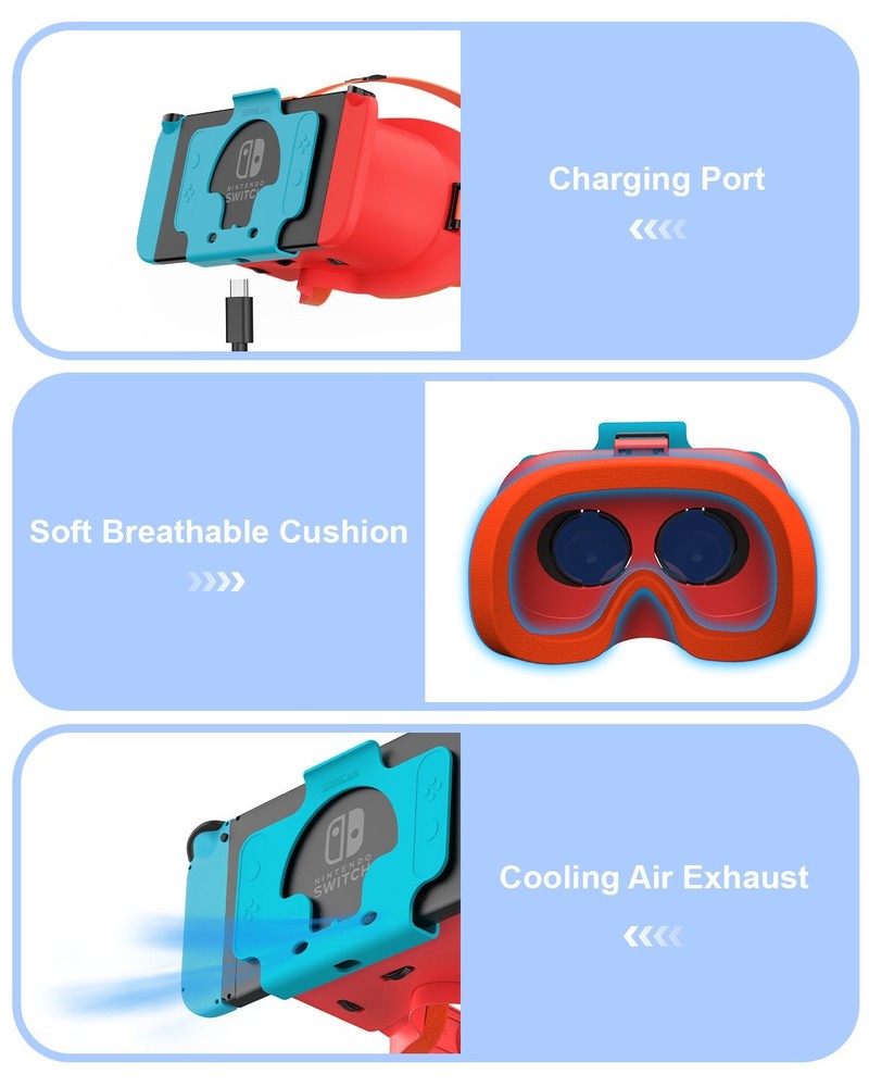 For Nintendo Switch & OLED VR Headset Labo VR Kit 3D Goggles Gaming Experience