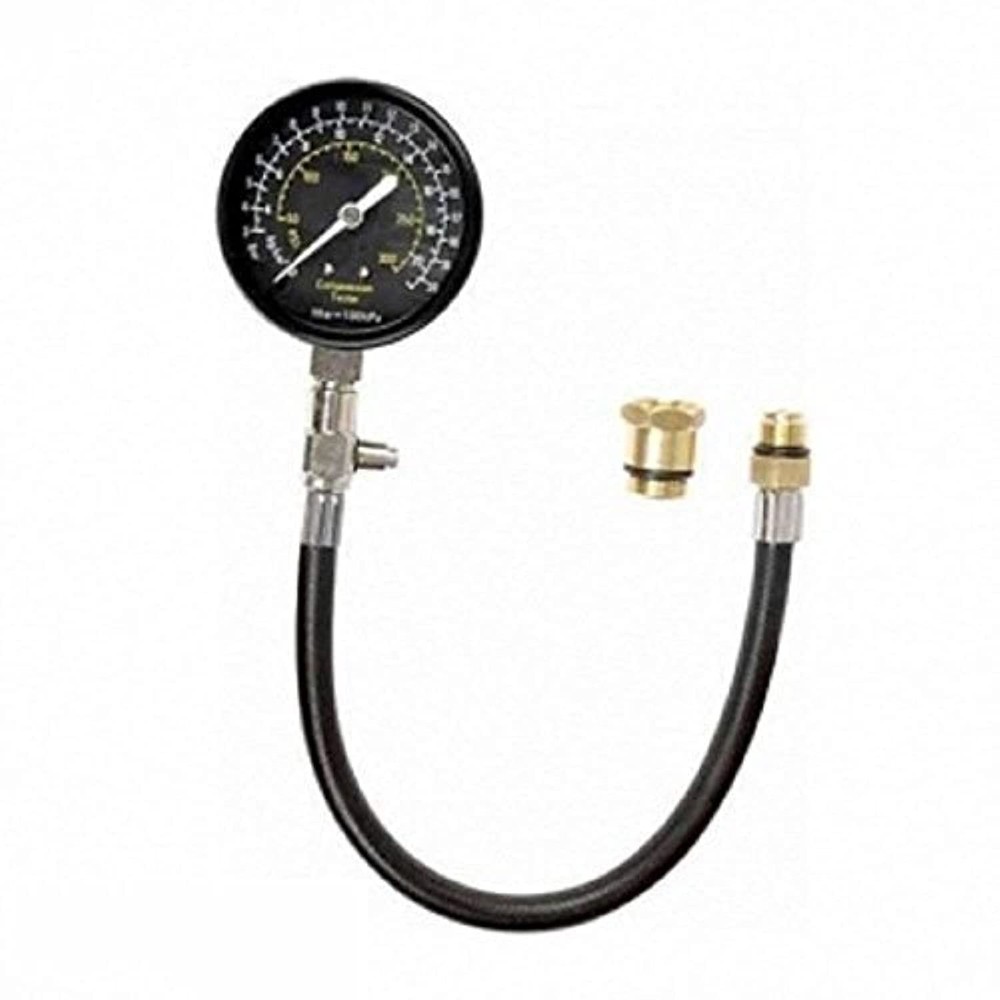 Complete Engine Compression Tester Tool Kit - Quick Release & 14MM/18MM Adaptors