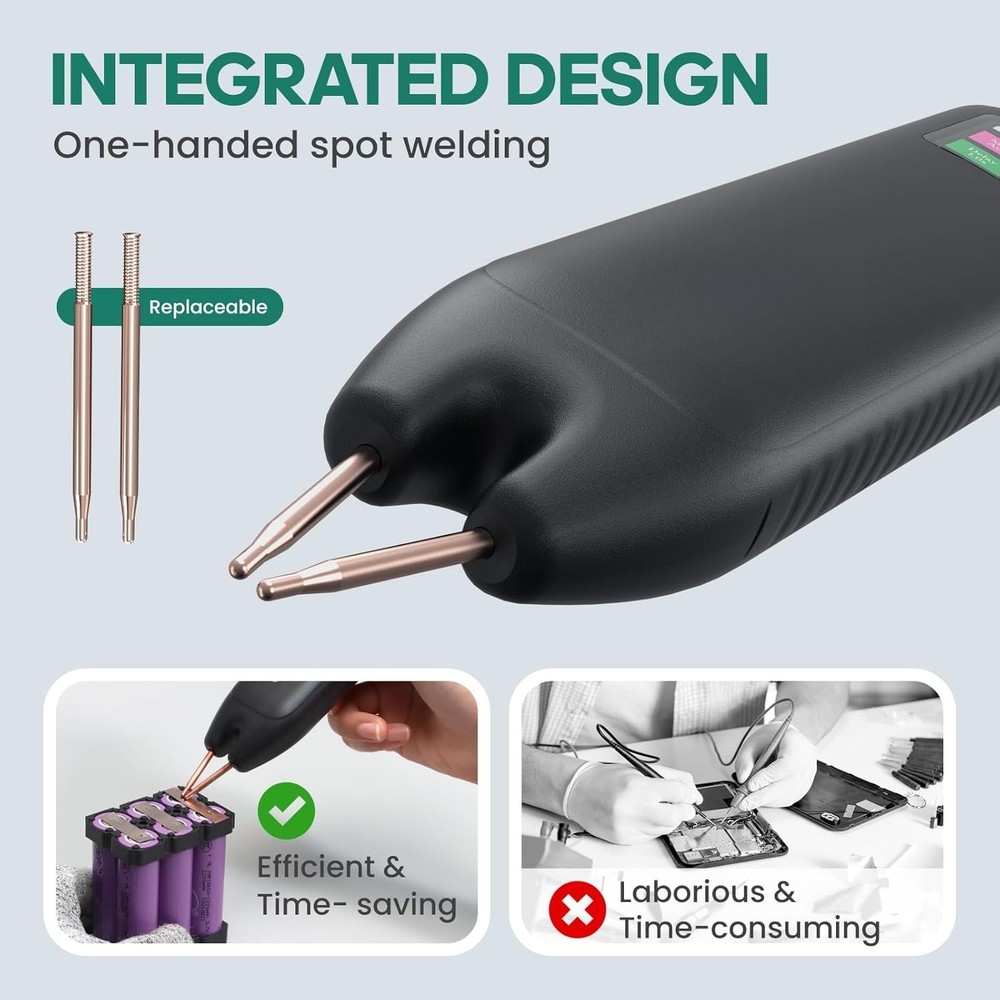 Battery Welding Machine with 99 Adjustable Settings Handheld Spot Welder