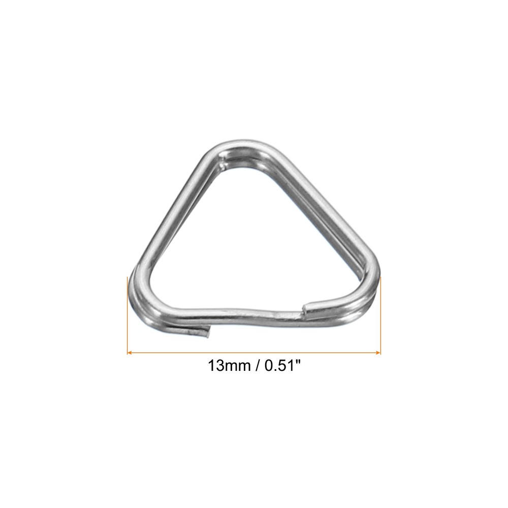 Camera Strap Lug Ring, 16 Pack Metal Triangle Split Ring Hook Adapter Universal