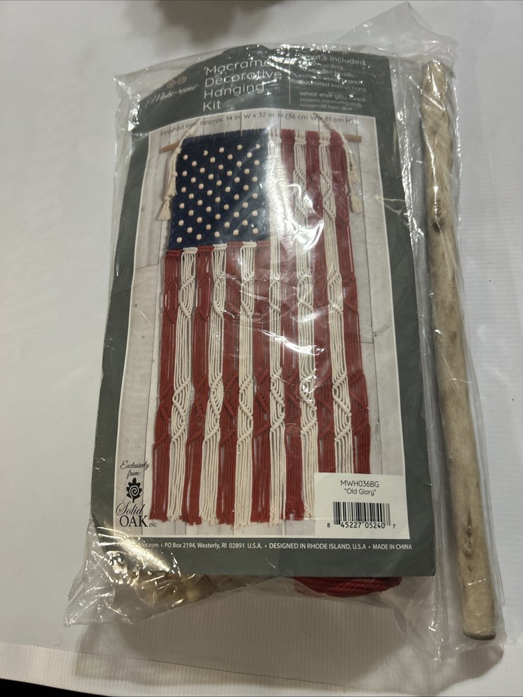 Macrame Hanging Kit Old Glory