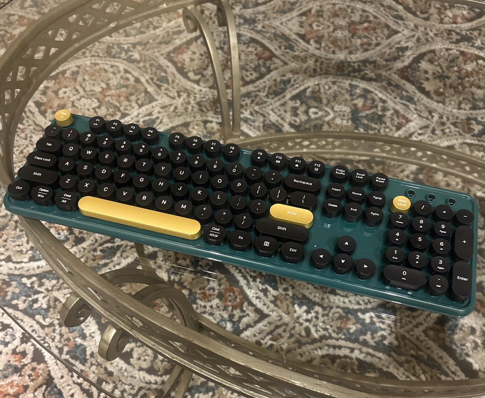 Colorful Wireless Computer Keyboards No Mouse, Polychrome Keyboard. Replacement!