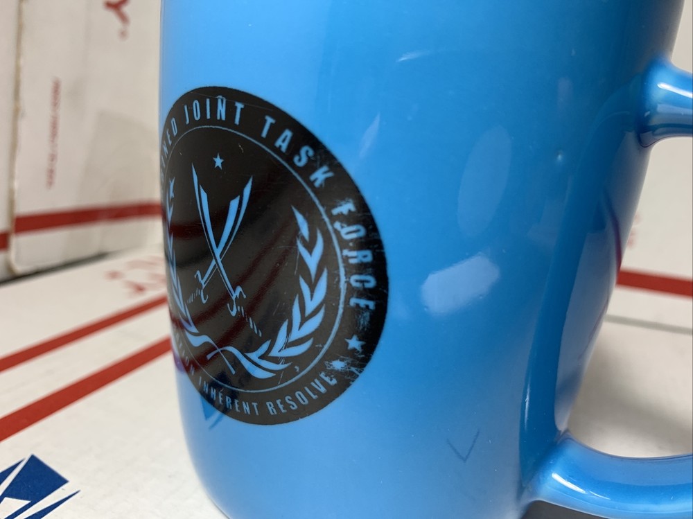 Combined Joint Task Force Operation Inherent Resolve IRAQ logo CERAMIC MUG