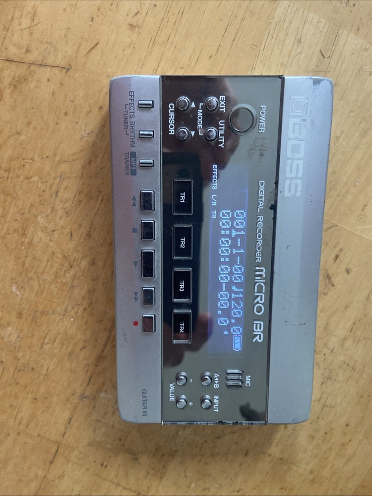 Boss Micro BR Digital Recorder Powers On Home Studio