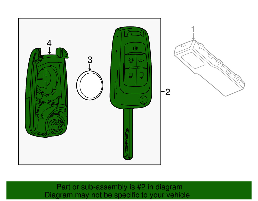 Genuine GM Ignition Key 13504265