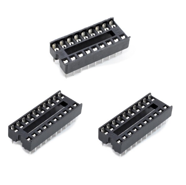 50pcs IC socket chip base microcontroller stand DIP-18/DIP-20/DIP-24(narrow)