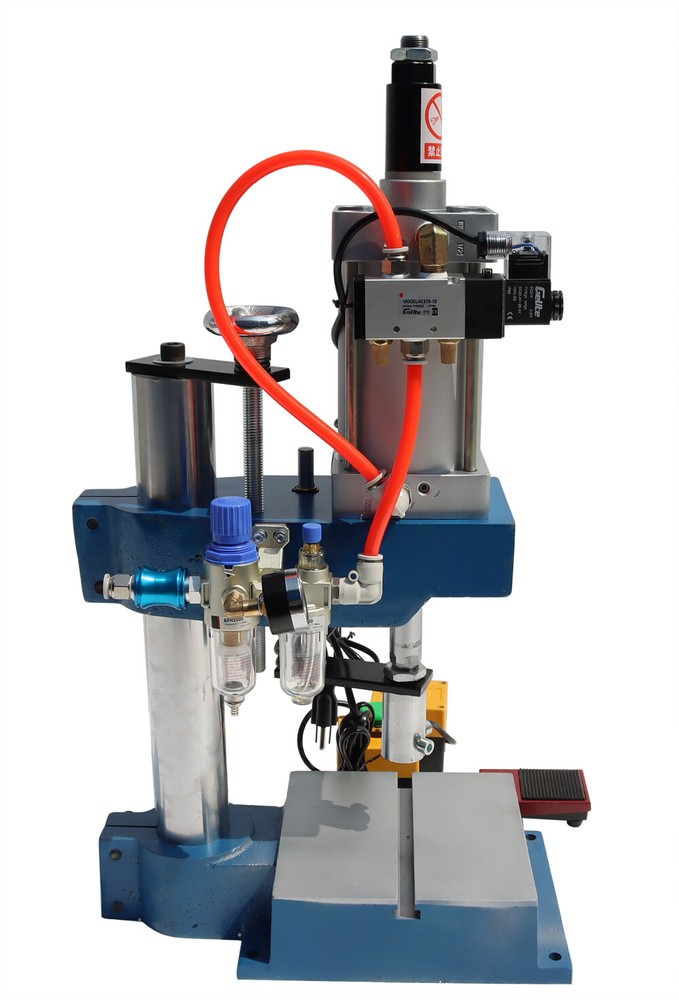 TECHTONGDA 1100Lb/500kg Pneumatic Punch Machine with Display Controller