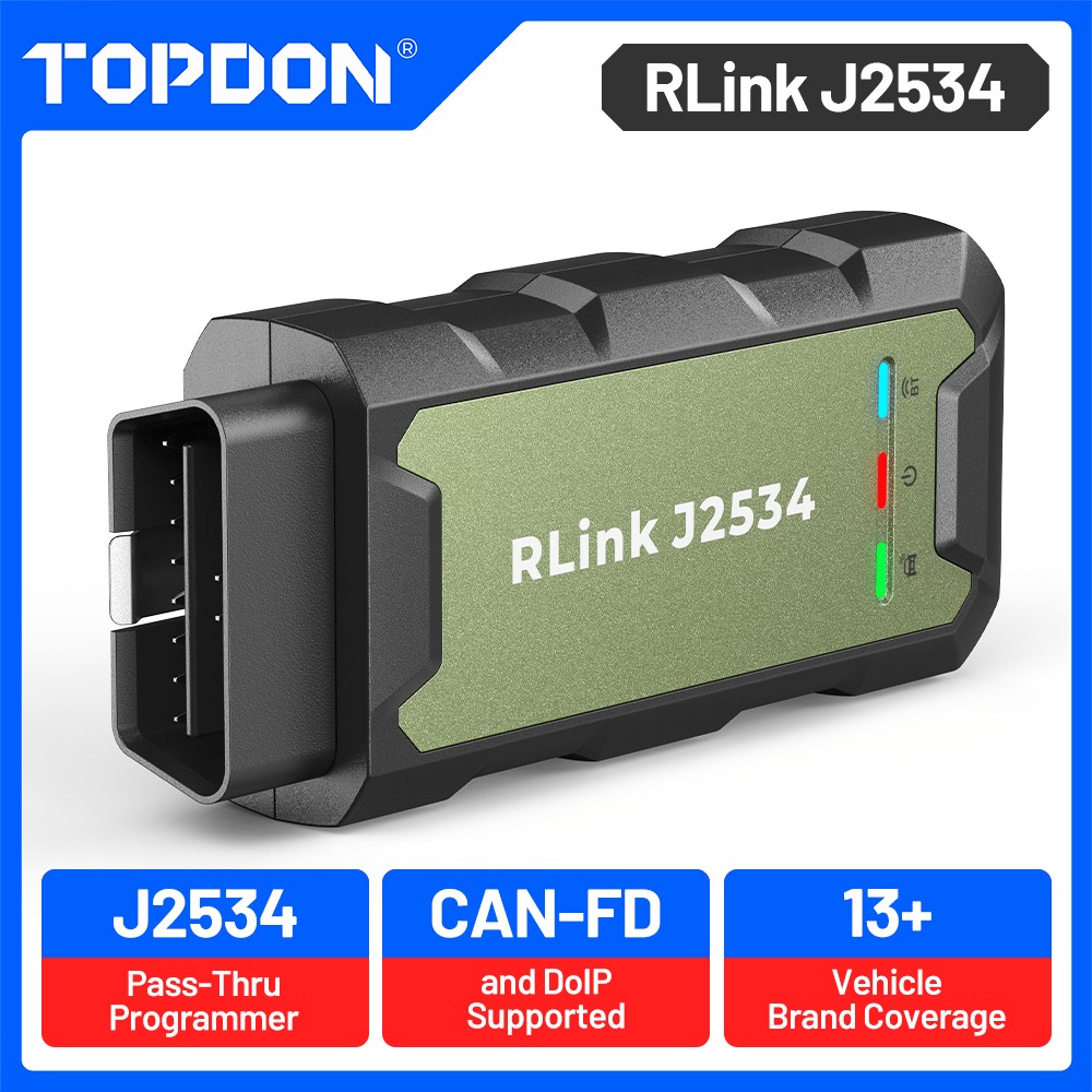 Topdon RLink J2534 Pass-Thru Programmer