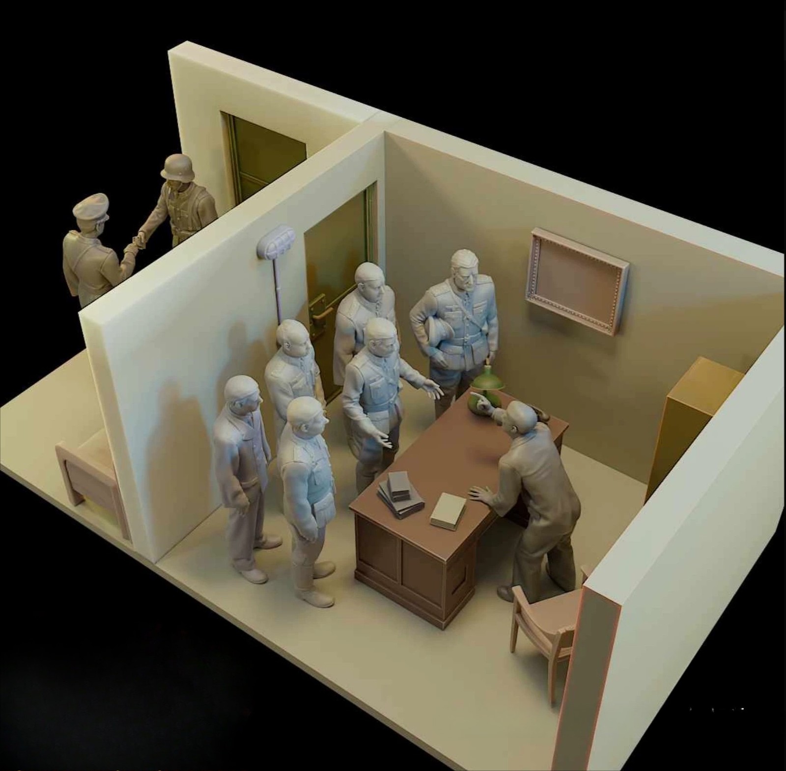 1/35 Scale WwII All Scenes of The Fall of The Empire Resin Model Kit