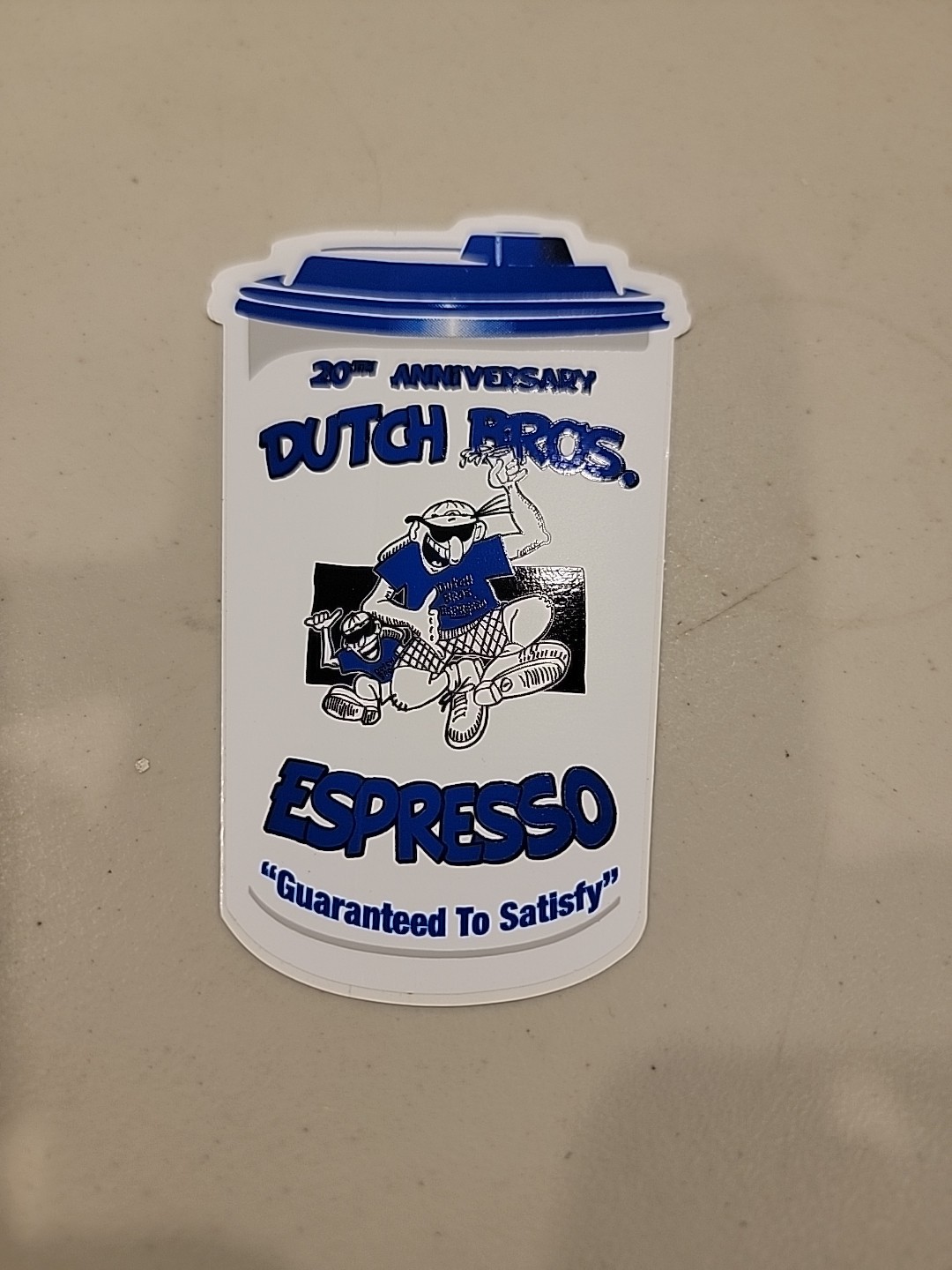 DUTCH Bros STICKER Decal ESPRESSO Cup ANNIVERSARY COFFEE  DB Old DESIGN