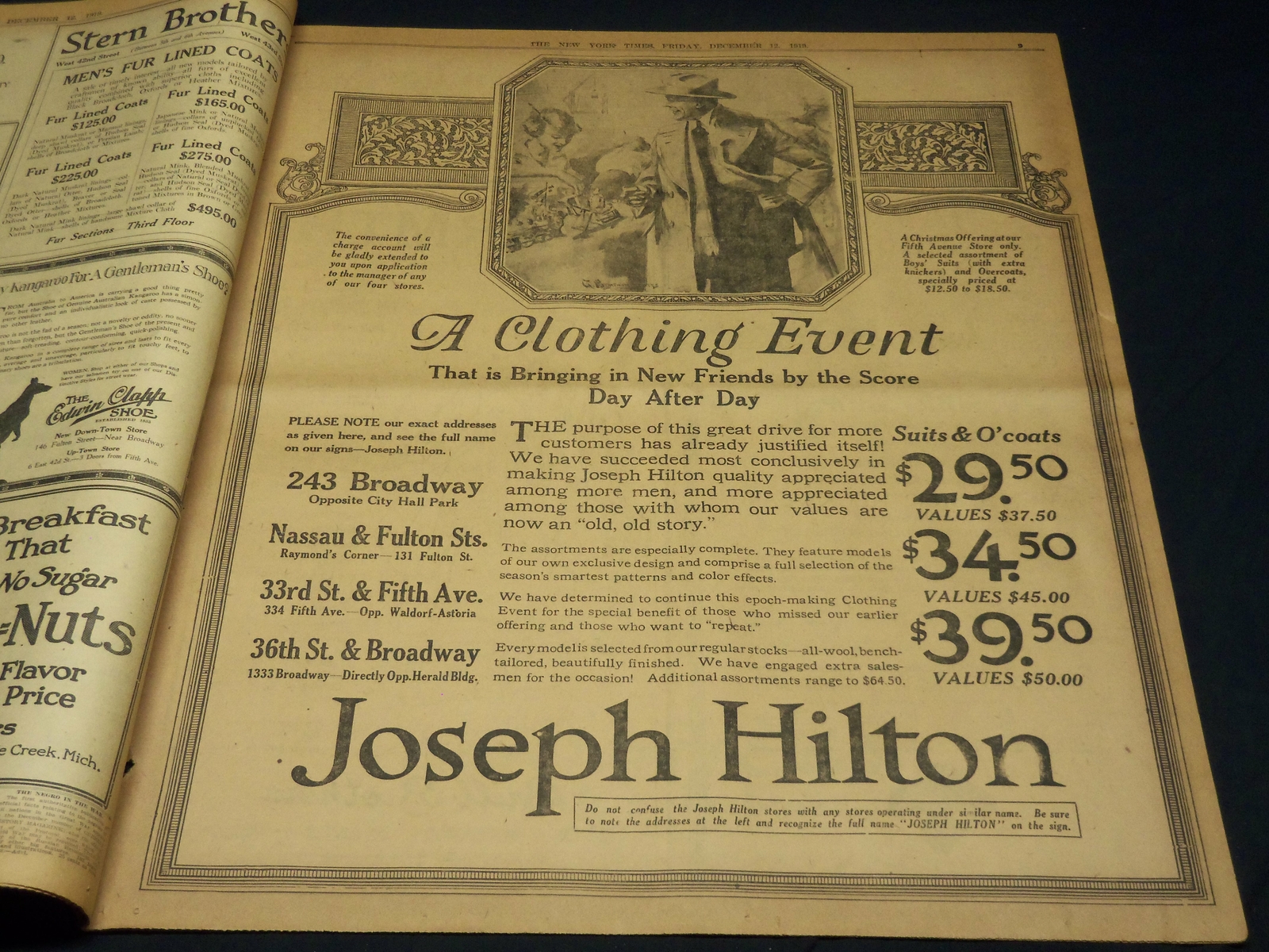 1919 DECEMBER 12 NEW YORK TIMES - HOOVER MAY HEAD COAL COMMISSION - NT 7953