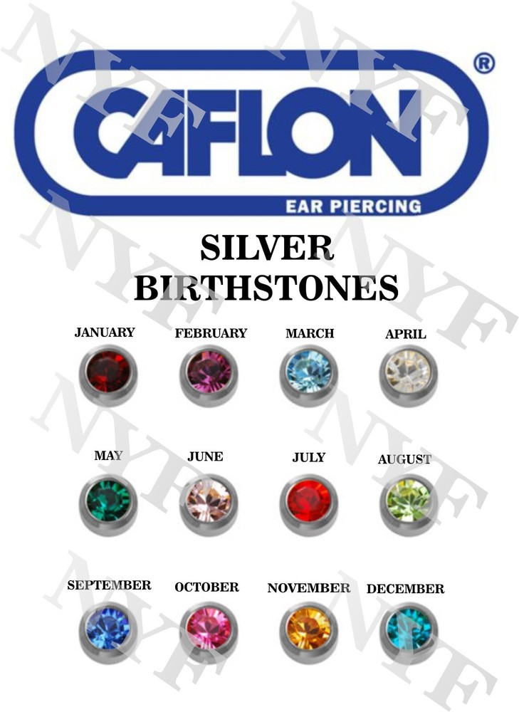 Ear Piercing earring Studs 12 pcs Caflon Studex Sterile Surgical or Piercing Gun
