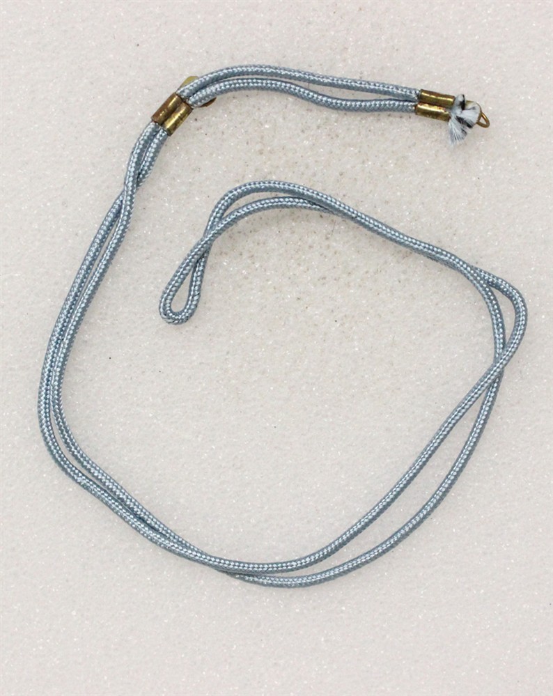 Original WWII Rayon Dog Tag Chin/Cord - light blue, Infantry