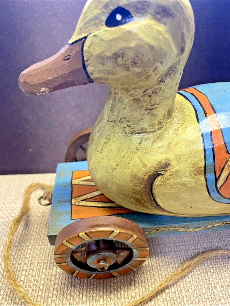 ENSENG WOODEN DUCK PULL TOY COLLECTABLE APPROVAL SAMPLE