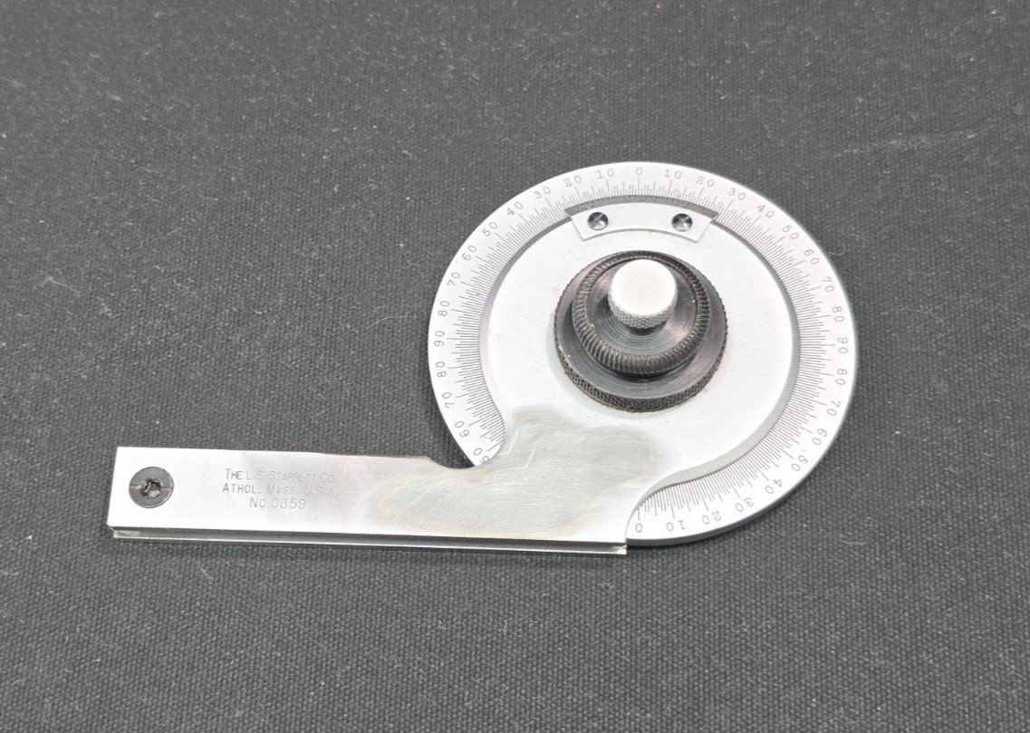 Starrett C359 Precision Universal Bevel Vernier Protractor 7" & 12" Blades