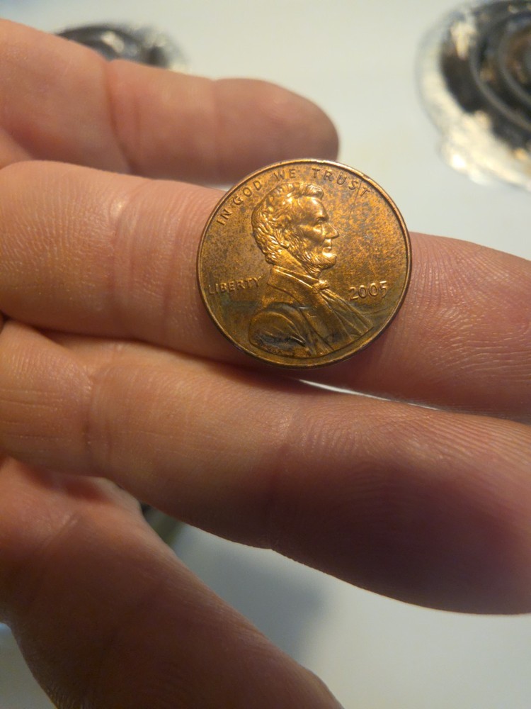 2005 Penny Split Planchet Error