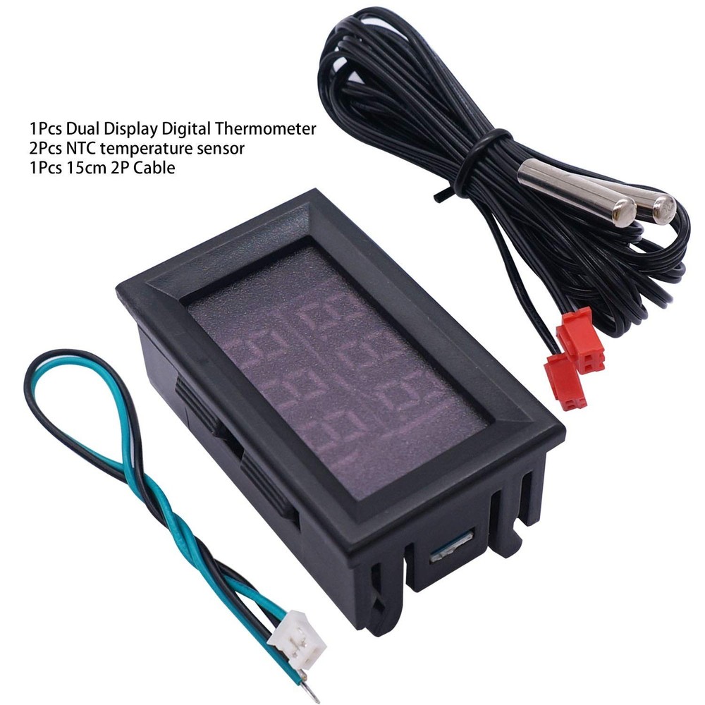 High Accuracy Adjustable Digital Thermometer - Celsius & Fahrenheit Dual Display