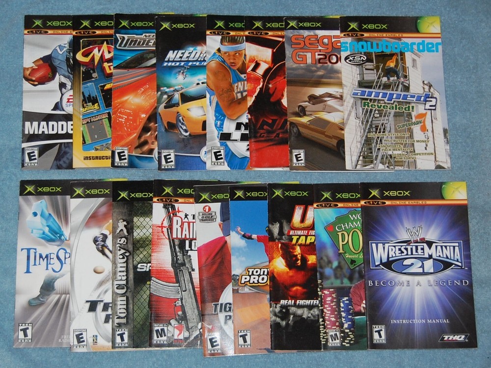 Top Spin Microsoft Xbox Manual (Manual Only)