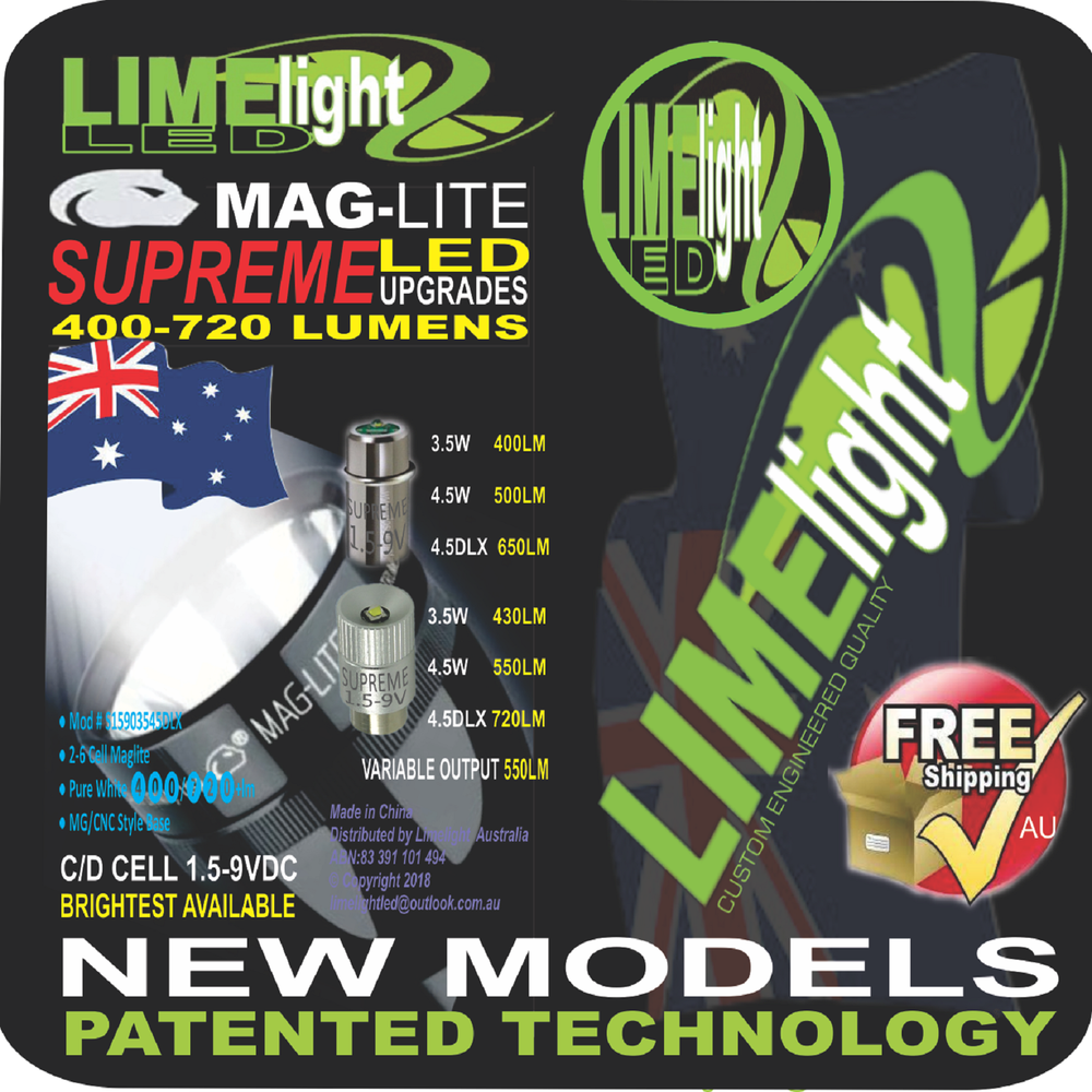 MAGLITE LED UPGRADE CONVERSION MODS BULB GLOBE FLASHLIGHT TORCH UP TO 720LM AU