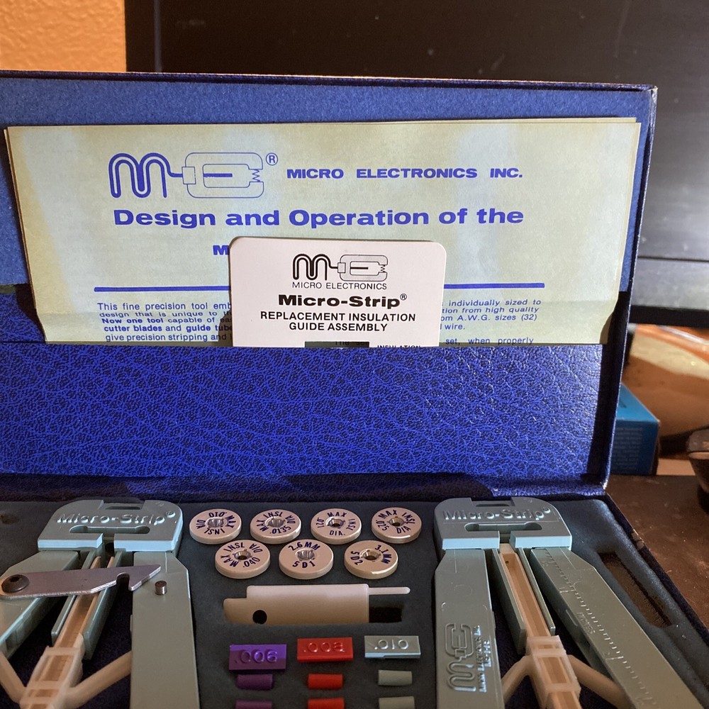 Micro Elect. Fiber Optic Cable Buffering Fiber Precision Stripping Tool MS-FOK-1