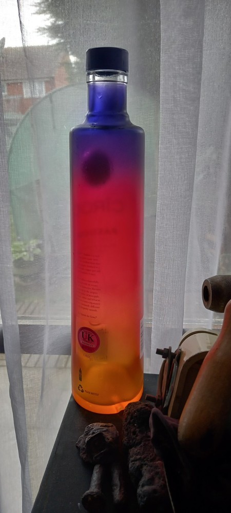 Ciroc passion vodka empty bottle 70cl Rare upcycle crafts