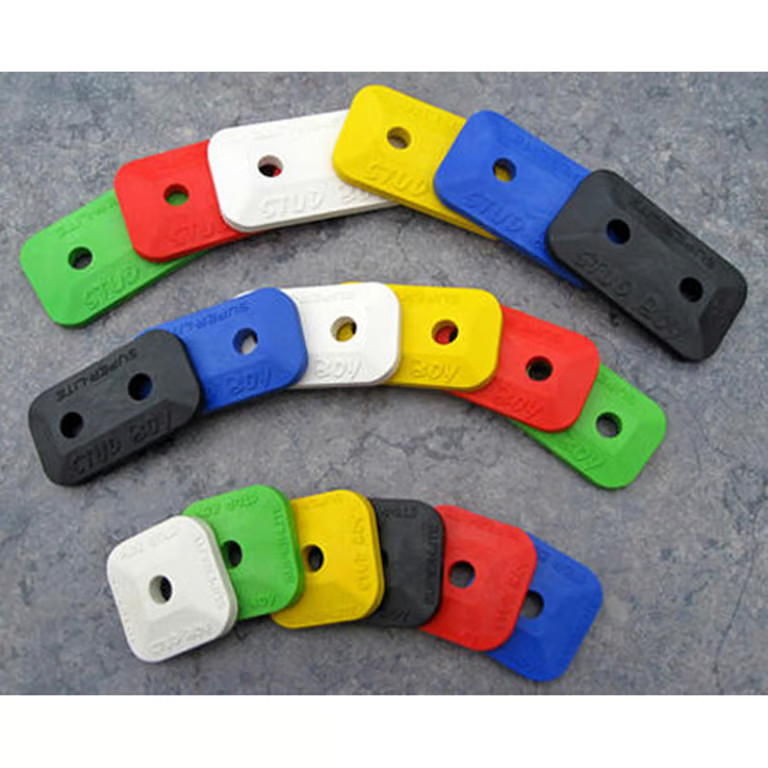 Stud Boy Super-Lite Plus Single Backer Plates - Red - 24 Pack Snowmobile