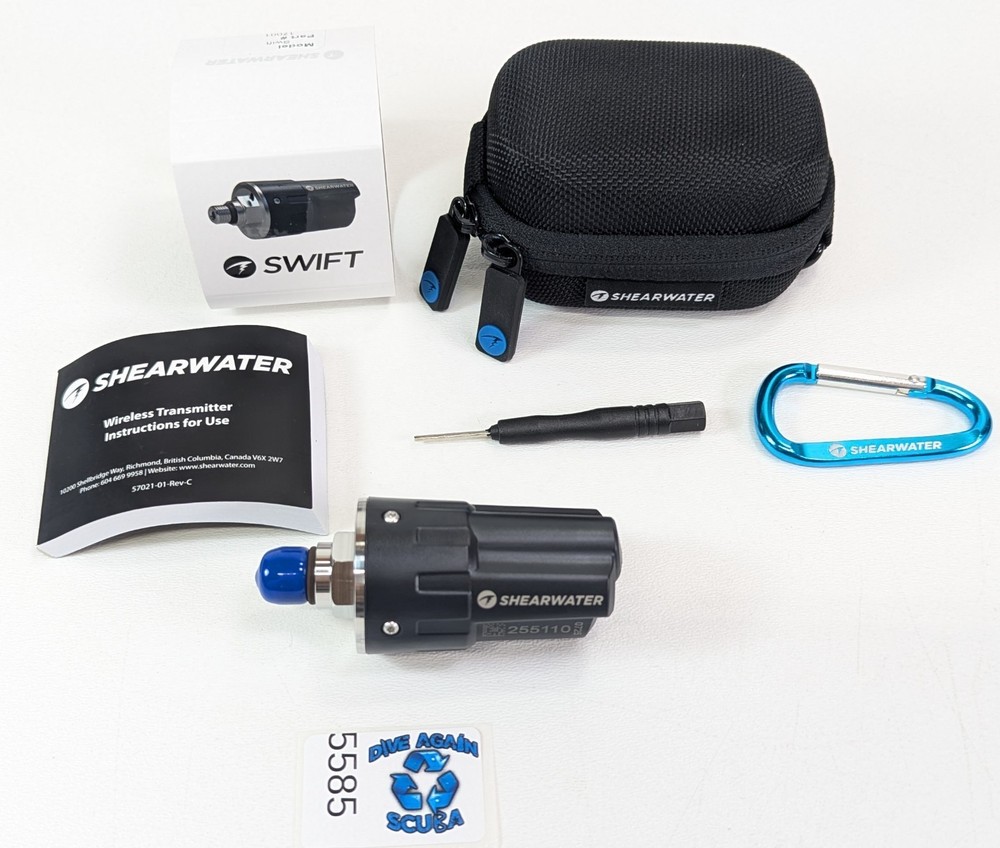 Shearwater Swift Scuba Dive Wireless Computer Transmitter + Case (Oceanic Aeris)
