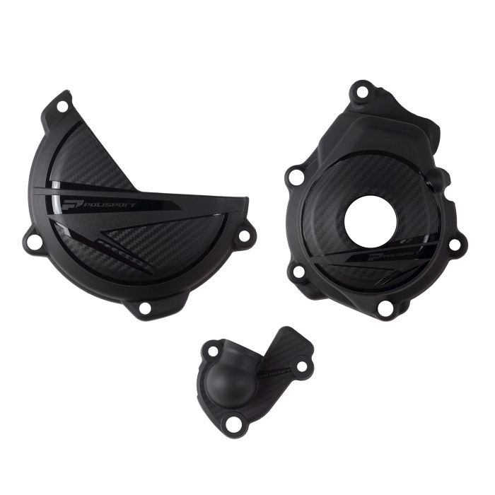 POLISPORT ENGINE COVERS BLACK 91370