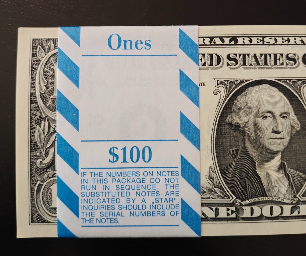 Rare $1 Star Note One Dollar Bill Uncirculated - Consecutive Runs