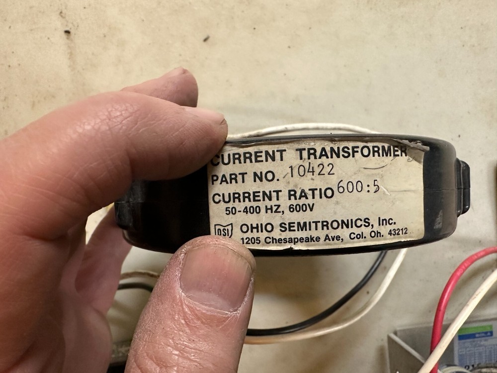 Ohio Semitronics Current Transformer 10422 - 600:5 Ratio