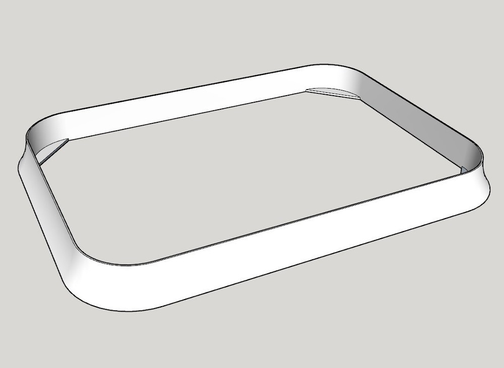 Durable Clay Cutter Rectangle Plate, Round or Sharp Corner, Customize up to 12"
