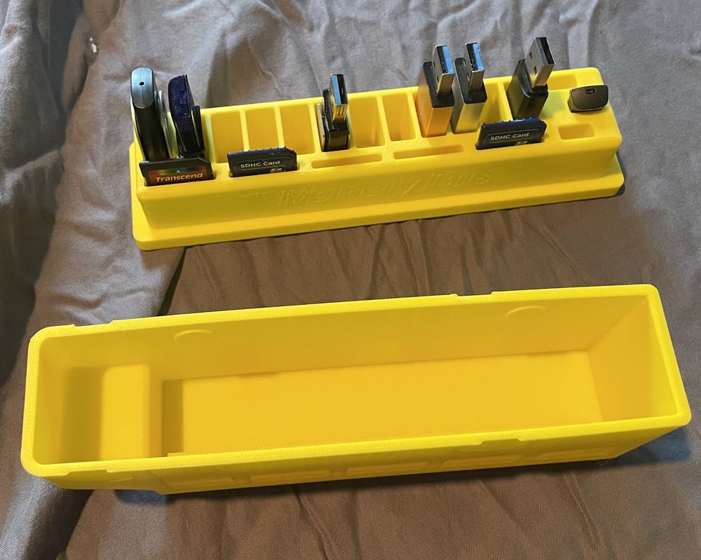USB and SD card storage unit.