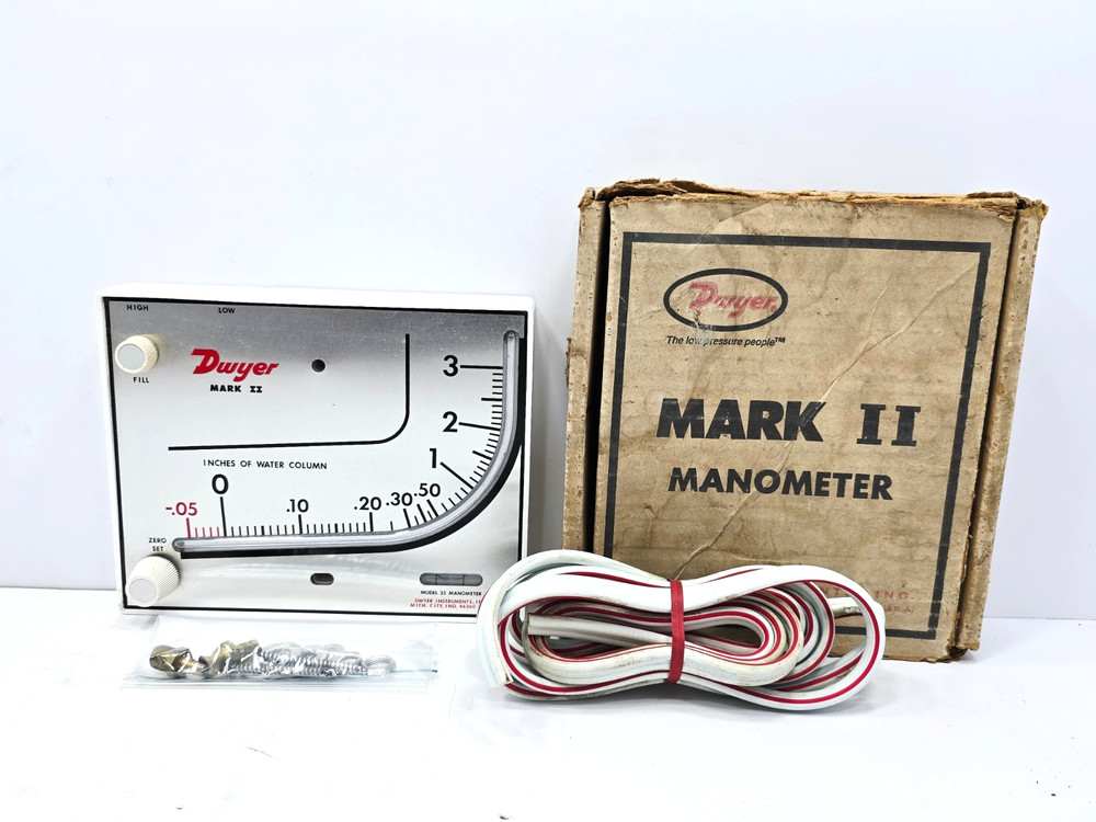 MARK II DWYER MODEL 25 WALL MOUNT MANOMETER