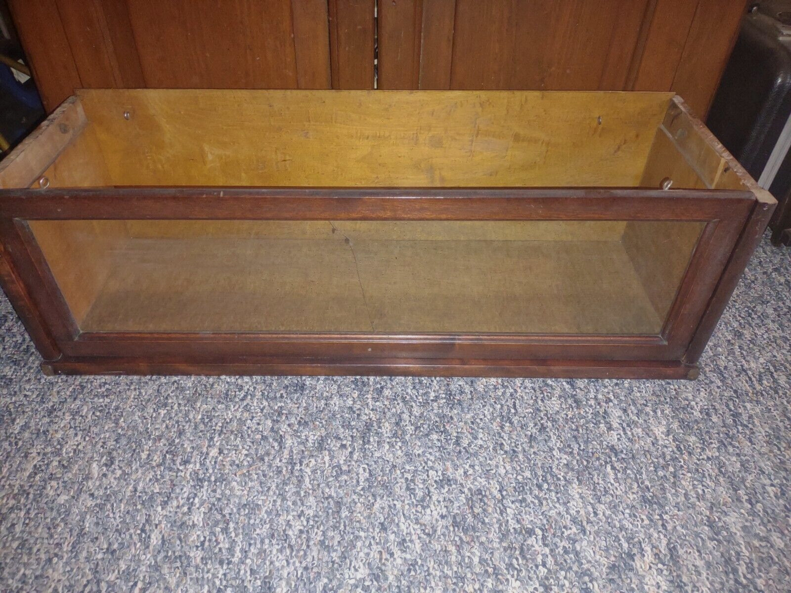 Antique Mahogany Hale Barrister Bookcase ONE Section & Glass Door ONLY