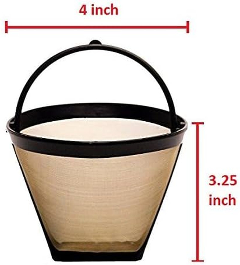 Reusable Cup No.2 Cone Coffee Filter Permanent Coffee Plastic Filter- Size 4