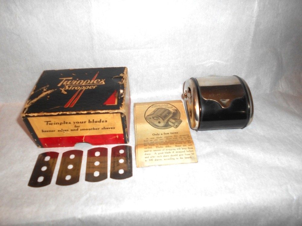 Twinplex Stropper Razor Sharpener W/ Instructions G-100 - Gillette/Probak