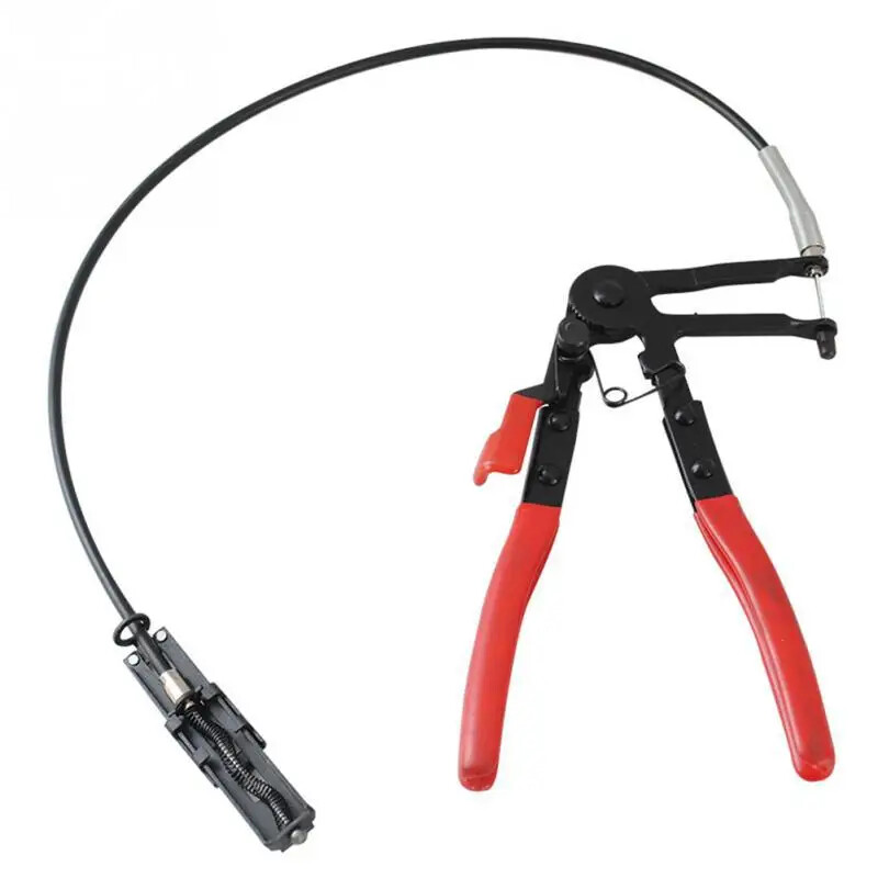 Auto Vehicle Tools Cable Type Flexible Wire Long Reach Hose Clamp Pliers Tools