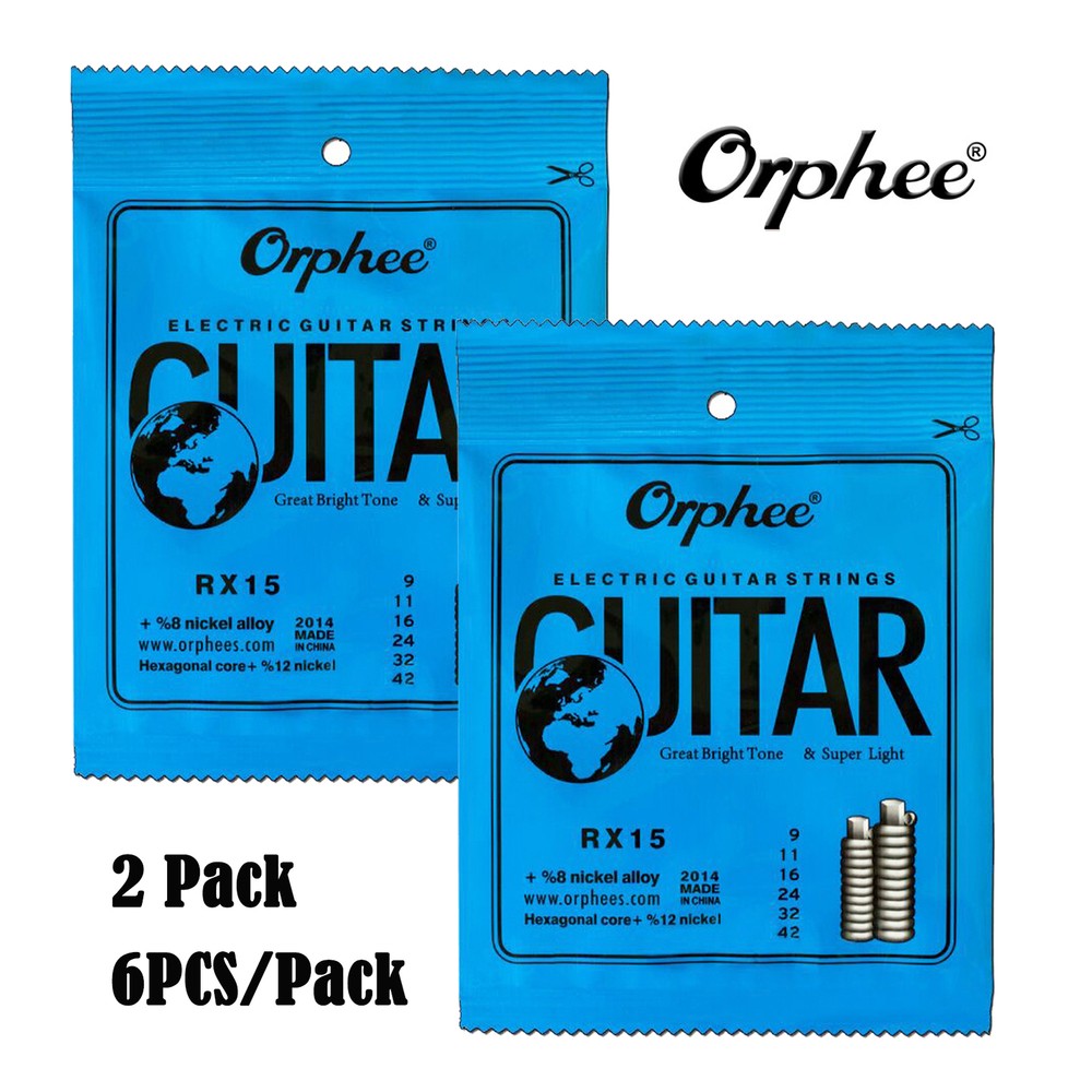 Electric Guitar Strings Set (.009-.042) Replacement Super Light Tension C7O8